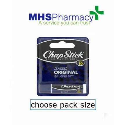 Chapstick Original Spf10 Lip Balm - Choose Pack Size