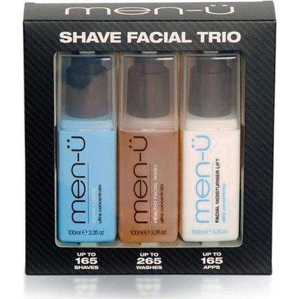 Men-u Shave Facial Trio Gift Set 300 Ml.