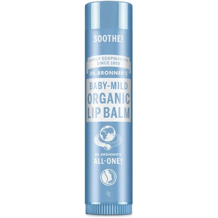 Dr Bronner's Baby Mild Lip Balm with Organic Oils and No Synthetic Ingredients 4g