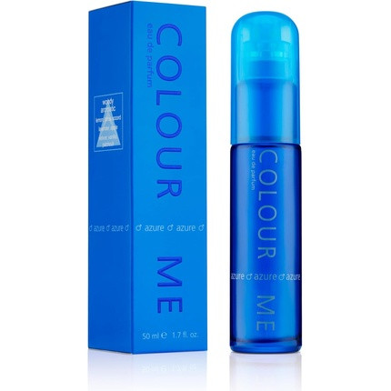 COLOUR ME Azure Perfume for Men 50ml Eau de Parfum Luxury Fragrance Mens Aftershave Long Lasting by Milton-Lloyd