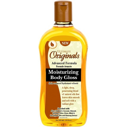 Ultimate Originals Moist Body Gloss 12 Ounce 354ml - Pack of 3