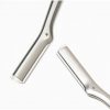 Tweezerman Facial Razor Dermaplaner with 3 Spare Blades Silver