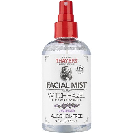 THAYERS Alcohol-Free Witch Hazel Facial Mist Toner with Aloe Vera and Lavender 8 Fl Oz