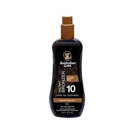 Australian Gold SPF 10 Spray Gel with Instant Bronzer 237ml