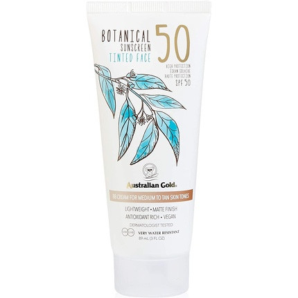 Australian Gold Botanical Tinted Face Sunscreen SPF50 89ml