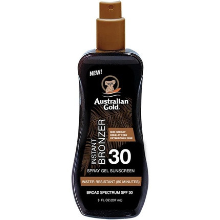 Australian Gold SPF 30 Spray Gel with Bronzer Sunscreen 100ml