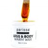 Parissa Legs & Body Warm Wax Kit Salon-Style Microwavable Formula for Coarse Hair Removal on Face or Body At-Home Waxing Kit