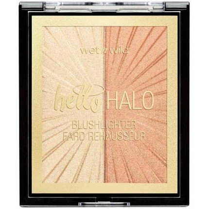 Wet n Wild MegaGlo Hello Halo Blushlighter Rouge and Highlighter Duo with Soft and Customizable Reflective Shades and Pearl Pigments for Radiant Skin - I Met Someone