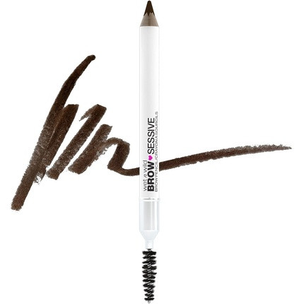 wet n wild Brow-Sessive Eyebrow Pencil with Dual Tip for Thin and Thick Brows - Dark Brown