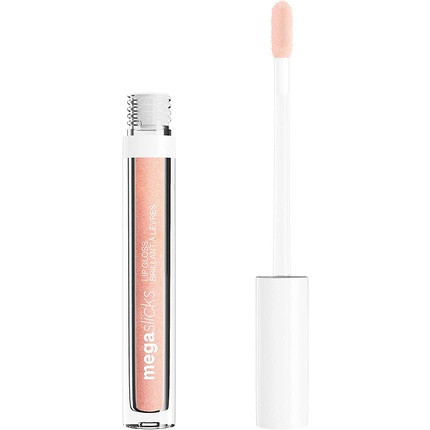 Wet n Wild Mega Slicks Lip Gloss with Hyaluronic Acid and Collagen Pink Champagne Please