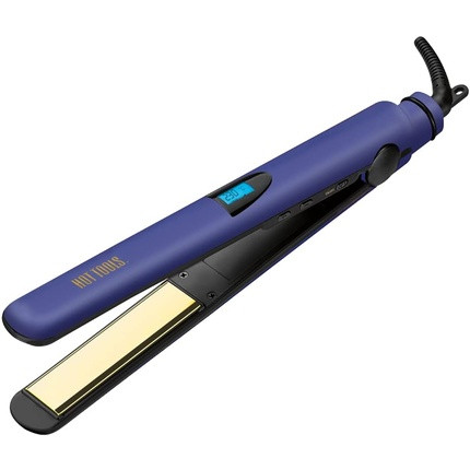 Hot Tools Pro Signature Digital Flat Iron with 25mm Gold-Titanium Alloy Plates 14 Heat Settings up to 230°C