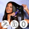 Hot Tools Pro Signature One-Step Hair Dryer & Volumizer with Activated Charcoal Bristles, Direct Ionic Technology, Oval Design, and Thermaglide Ceramic Coating - Black