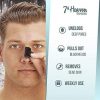 7th Heaven Men's Charcoal and Tea Tree Nose Strips for Unclogging Pores and Removing Blackheads 3 Count