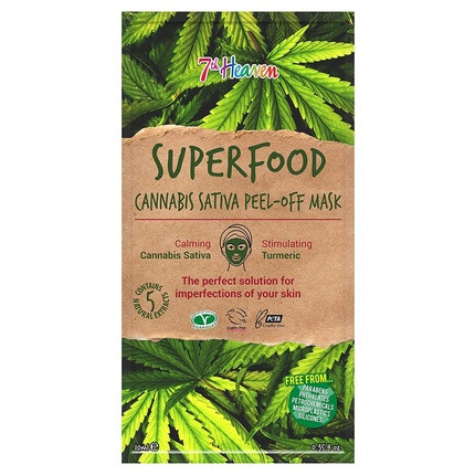 7th Heaven Superfood Cannabis Sativa Peel-Off Mask