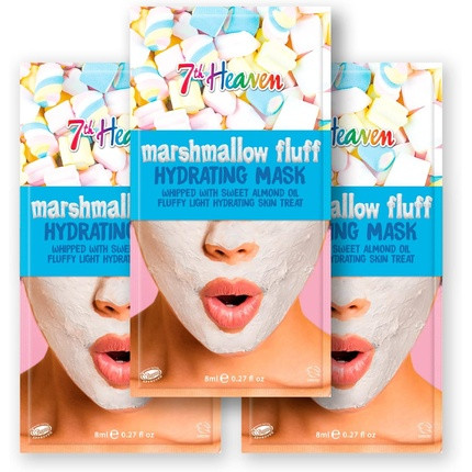 7th Heaven Marshmallow Fluff Face Mask with Sweet Almond Oil and Aloe Vera to Hydrate and Moisturise Skin