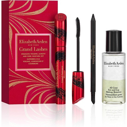 Elizabeth Arden GRAND LASHES Dramatic Volume Length and Curl Grand Entrance Mascara 3-piece Set