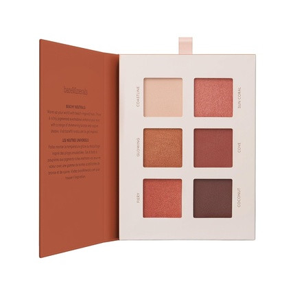 bareMinerals Mineralist Eyeshadow Palette Six Richly Pigmented Blendable Shades Talc-Free Eye Shadow Palette Makeup Vegan Warmth