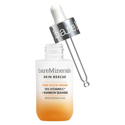 bareMinerals Skin Rescue Face Serum Improve Skin Condition in 1 Week Vegan 1 Fl Oz Pure Glow Brightening