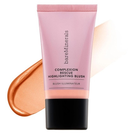 bareMinerals Complexion Rescue Highlighting Liquid Blush Vegan Peach Glow 0.5 Ounce