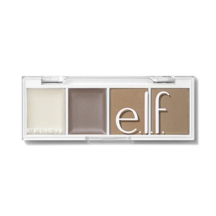 e.l.f. Bite-Size Brow Mini Brow Quad with Ultra-Pigmented Waxes and Powders Taupe