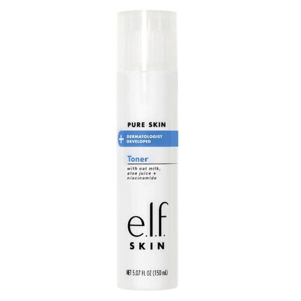 e.l.f. Pure Skin Toner Gentle Soothing and Exfoliating Daily Toner 6oz