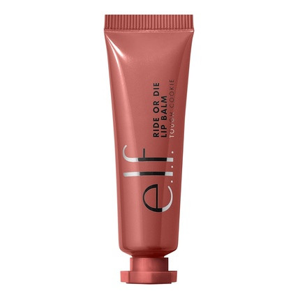 e.l.f. Ride Or Die Lip Balm Ultra-Hydrating Tinted Lip Balm Infused with Jojoba Oil Sheer Finish Tough Cookie 0.42 Oz