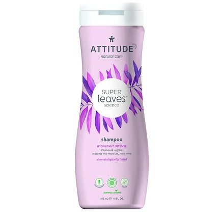 ATTITUDE Super Leaves Shampoo 473ml Quinoa and Jojoba Moisturizing Shampoo for All Hair Types Vegan Shampoo Mild Shampoo for Dry Hair