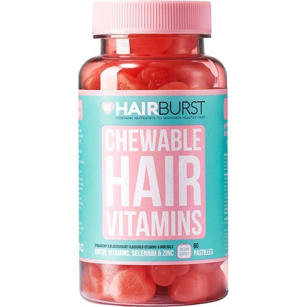 Chewable Hair Vitamins for Hair Growth Anti Hair Loss & Thinning Hair Multivitamins Skin Nails Hair Supplements for Women Biotin Hair Regrowth Pills 60 Chewy Gummy Tablets