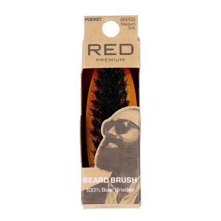 Red Kiss Premium Beard Brush Pocket - Perfect For Grooming Your Beard On The Go