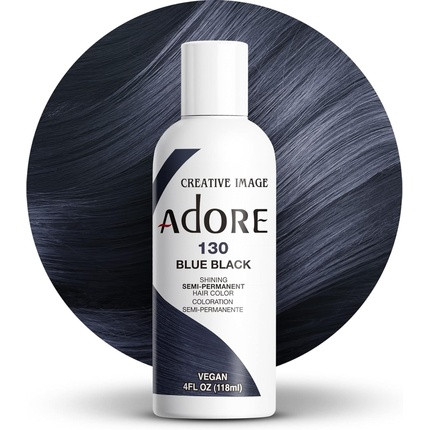 Adore Shining Semi-Permanent Hair Colour 130 Blue Black 118ml