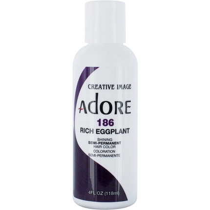 Adore Shining Semi Permanent Hair Colour 186 Rich Eggplant Purple 118ml