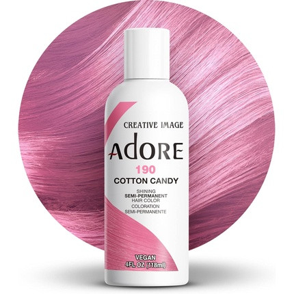 Adore Shining Semi-Permanent Hair Color 190 Cotton Candy 118ml