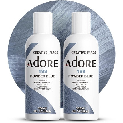 Adore Shining Semi-Permanent Hair Color Powder Blue 198 118ml