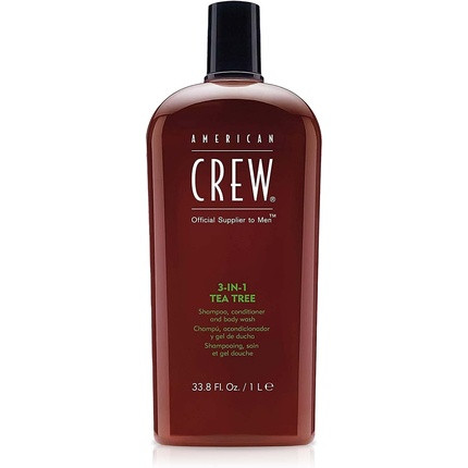 American Crew Haircare Tea Tree 3-in-1 Shampoo Conditioner & Body Wash 1000ml