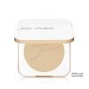 Jane Iredale Refillable Compact Aluminum Shell with Magnetic Closure and Interior Mirror for On-The-Go Use White