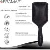 Framar Detangler Hair Brush for Women - Black