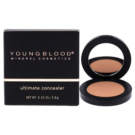 Youngblood Clean Luxury Cosmetics Ultimate Concealer Medium Full Coverage Brightening Non-Creasing Coverage for Discoloration and Spots Vegan Cruelty Free