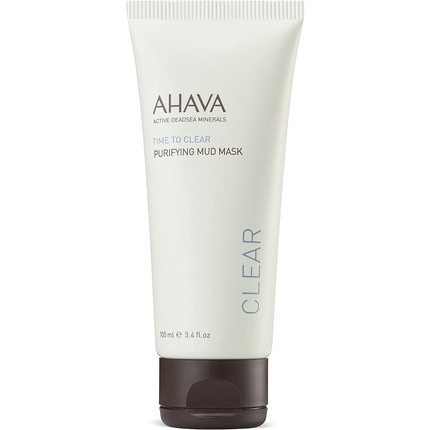 AHAVA Purifying Mud Mask Dead Sea Natural Face Exfoliator for Men and Women 100ml