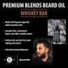 Suavecito Premium Blends Beard Oil Leave-In Conditioner for Softening Hair Hydrating Skin Eliminating Dandruff Healthy Growth Whiskey Bar Fragrance 1 Fl Oz