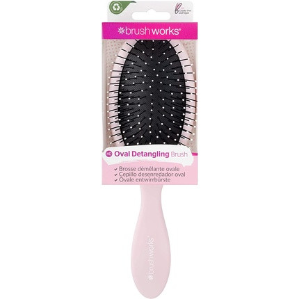 Detangling Oval Hairbrush Pink