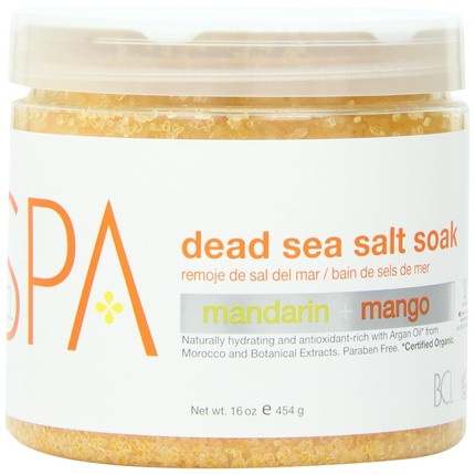 BCL Spa Organics Mandarin and Mango Dead Sea Salt Soak 16 Ounce