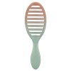 Wet Brush Speed Dry Hair Brush Seafoam Coral Feel Good Ombre Vented Design Soft HeatFlex Bristles Blow Dry Safe Ergonomic Handle Manages Tangles Pain-Free Hair Accessories 1 Count