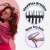 Wet Brush Speed Dry Hair Brush Seafoam Coral Feel Good Ombre Vented Design Soft HeatFlex Bristles Blow Dry Safe Ergonomic Handle Manages Tangles Pain-Free Hair Accessories 1 Count