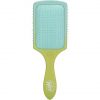 WetBrush Paddle Detangler with HeatFlex Bristles and Aquavents - Feel Good Ombre Green and Blue