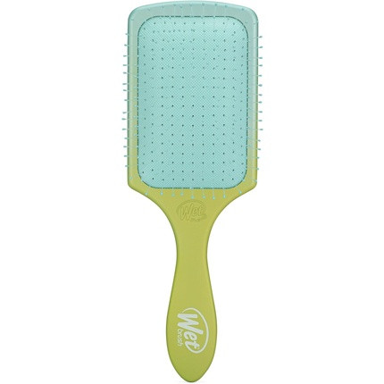 WetBrush Paddle Detangler with HeatFlex Bristles and Aquavents - Feel Good Ombre Green and Blue