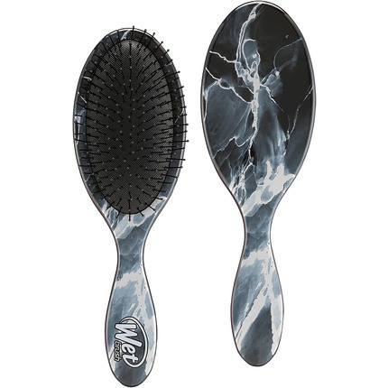 WetBrush Original Detangler Hair Brush with Ultra Soft Intelliflex Bristles Metallic Marble Collection Onyx Onyx Marble