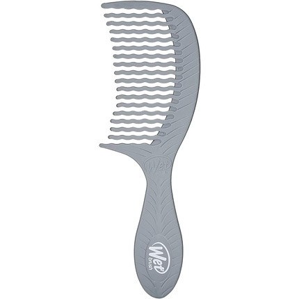 WetBrush Go Green Treatment Comb Wide Tooth Wave Tooth Design Detangles Pain Free Plant Based Charcoal Infused