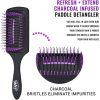 Wetbrush Charcoal Infused Paddle Detangler Ultrasoft Bristles Minimizes Pain