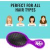 Wet Brush Squirt Detangler Hair Brush with Soft IntelliFlex Bristles Mini Travel Voilet Purple