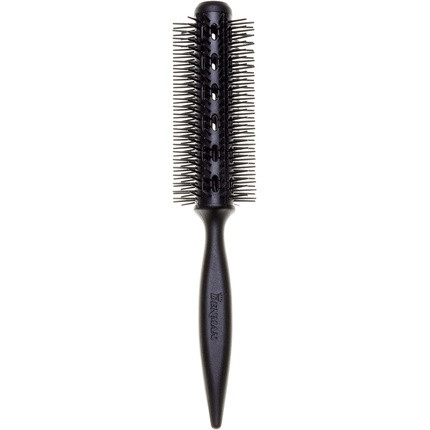 Denman Curling Vented Barrel Round Hair Brush with Nylon Bristles for Fast Drying, Volume and Creating Movement in the Hair Black D300